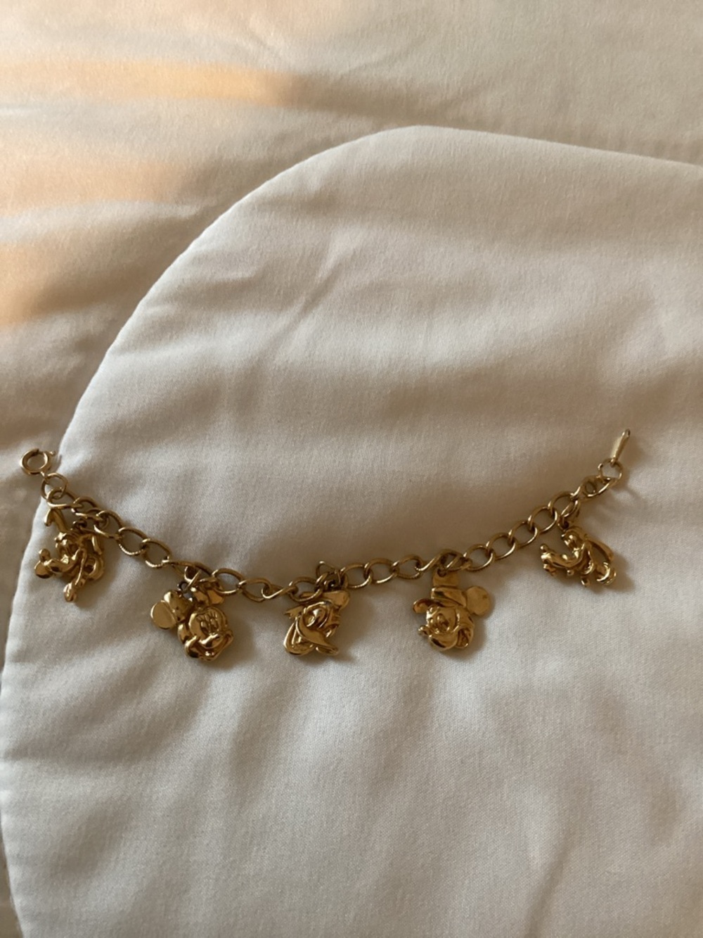 Gold-Tone Disney Charm Bracelet How Sweet It Is!